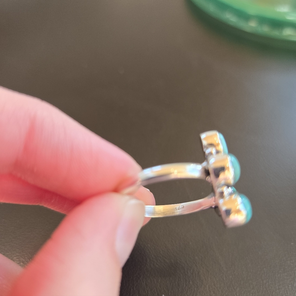 Turquoise Sterling Ring - Picture 4 of 4